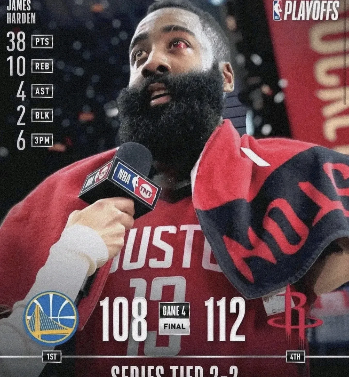 篮网力克黄蜂，哈登统治全场